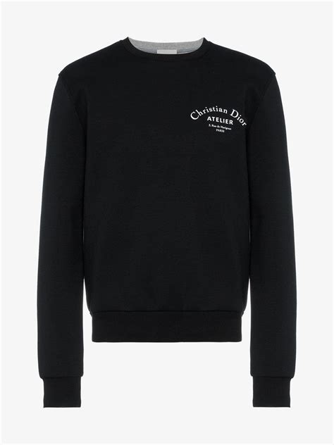 dior sweatshirt logo|dior crewneck sweatshirt.